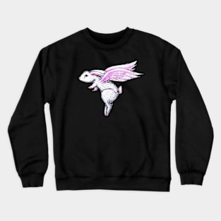 Sad Bunny Flying Crewneck Sweatshirt